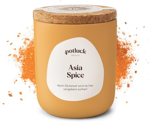 Potluck | Asia Spice | Gewürzzubereitung im Keramiktopf | 80g | Vegan, glutenfrei und mit natürlichen Inhaltsstoffen