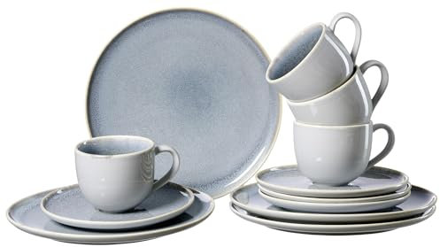 Skagen Stone - Servicio de café (12 piezas), color gris