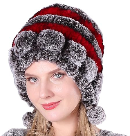 ISAKEN Inverno Faux Pelliccia Cappello da Donna Cappello Invernale Caldo Morbido Cappello Peluche Cappello Berretto Donna per Sci Snowboard Moto Campeggio Escursionismo Ciclismo