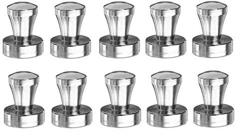 Lot de 10 punaises magnétiques en néodyme pour réfrigérateur, enseignement, peinture, 16 mm x 20 mm