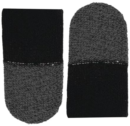 4 x fingertoppar för mobilspel, anti-svettspelkontroll finger tumärm, tumskydd, andningsbara pro fingerhandskar, svettsäkra, dubbla fingerärmar