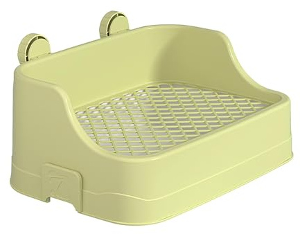 Rabbiit - Bandeja para para Gatos Rabbiit | Caja higiénica | Inodoro de Conejo | Arenero de Jaula de Gran Capacidad | Inodoro Cuadrado para Animales con Hebilla | Arenero para Chinchillas