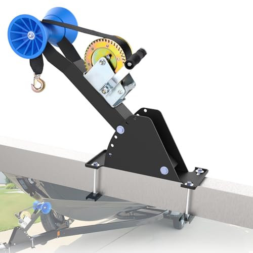 DITKOK Adjustable Boat Trailer Winch Stand with 1200lbs Winch & Roller