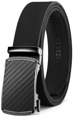 CHAOREN Cinturones Hombre, Cinturón Hombre Cuero Agujeros Ancho 35mm, Encaja en Cualquier Lugar