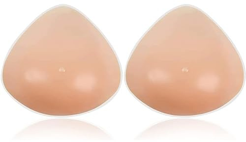 OBASDFD Protesi Mammarie Triangolari In Silicone Autoadesive, For Mastectomia, Seni Finti, Inserti For Reggiseno Rinforzanti(200g/Pair)