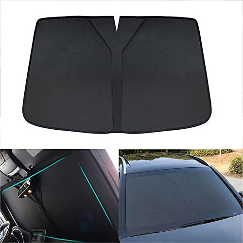 Apto para Mercedes Benz Clase A W177 2019-2023, Parasol para Parabrisas de Coche, Parasol Plegable para Ventana Delantera de Coche, fácil de Usar, Negro