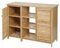 Mendler Badezimmerschrank HWC-B18AM, Regal Kommode Badschrank Badregal, 2 Türen Bambus 87x99x33cm