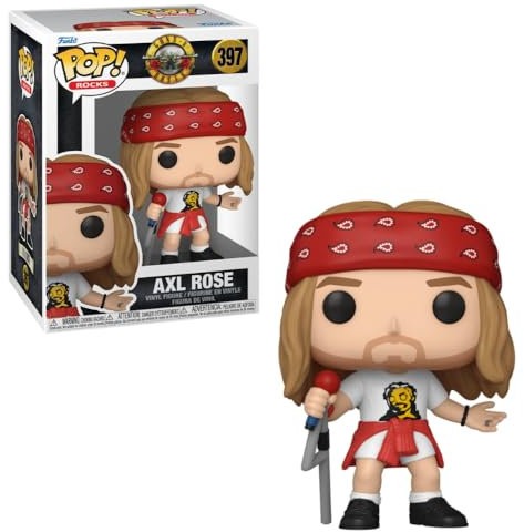 Funko Pop! Rocks: GnR - Axel Axl Rose - (1992) - 1/6 Odds for Rare Chase Variant - Guns N Roses - Collectable Vinyl Figure - Gift Idea - Official Merchandise - Toys for Kids & Adults - Music Fans