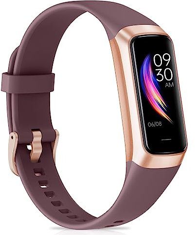 Fitness Tracker for Women with 24/7 Heart Rate, Blood Pressure, Calorie & Activity Tracking, 1.1 AMOLED Screen, Waterproof for Android & iPhones