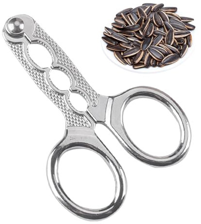 Schiaccianoci, in lega di zinco, pinze per aprire i delle conchiglie, pinza a forbice, gadget da cucina multifunzione per spaccare pistacchi, semi di girasole, semi di zucca e noci di