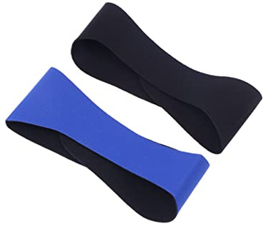 VICASKY 2stücke Verstellbares Wasserdichtes Schwimm-stirnband Für Junge Mädchen Und Erwachsene Zum Schutz Der Ohren Beim Yoga Tauchen Und Schwimmen Dunkelblau