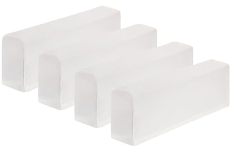 uxcell 4Pcs Stretch Armrest Covers, Polyester Soft Armchair Slipcovers Couch Recliner Arm Cover for Chair Sofa Protector, White