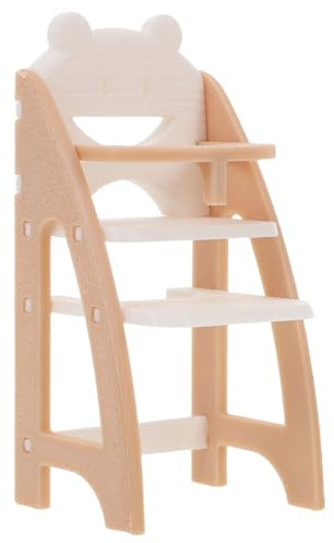 Offsch Trona para MuñEcas De Juguete Mini Silla De Comedor En Miniatura 1:12 Muebles para Casa De MuñEcas Juegos De SimulacióN Accesorio para DecoracióN Infantil