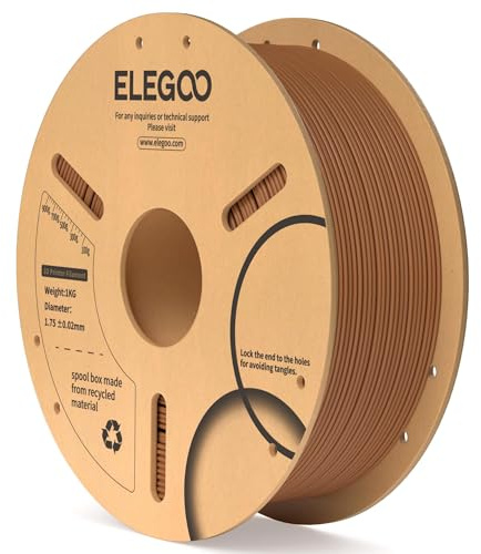 ELEGOO PLA 3D Printer Filament 1.75mm Brown 1KG