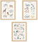 Zamety 3er Set Bilder Kinderzimmer, A4 Poster Kinderzimmer, Segeltuch Bilder Babyzimmer, ABC Poster für Kinder, Alphabet Zahlen Tiere Lernposter für Kindergarten, Ohne Bilderrahmen