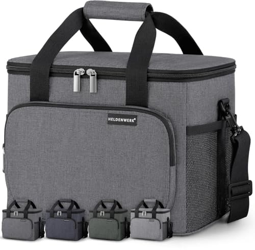 HELDENWERK Grand sac isotherme pliable – Glacière isotherme étanche et étanche – Sac à déjeuner pour pique-nique, petit déjeuner, sac isotherme, sac isotherme