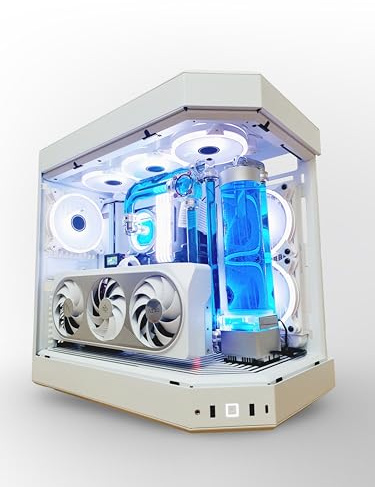 VIXIA High End Custom Watercooled Gaming PC - Intel Core i9 14900K - GeForce RTX 4090 DDR6X 24GB - DDR5 64GB 6000MHz - PCIe4.0 M.2 NVME 2TB - White - VXS-70W Blue