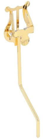 Funien Design Elegante, Impugnatura Stabile, Materiale in Lega, Supporto per Spartiti per Sax Alto, Supporto Portatile per Sax Tenore Alto, Oro