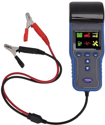 Luocute Car Battery Tester, 12V 24V 100-2000CCA Car Battery Load Tester Analyzer with Printer for Vehicle Truck Motorcycle Boat