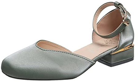 Uwdiohq Sandali Da Donna Con Tacco Largo E Scarpe Eleganti (Green, 39) Fitness Zeppe Zeppa Corda Mare Plateau Estive Comode Neri Bassi Punta Chiusa Trekking Senza Lacci Camminata Sportiva Estivi