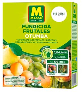 Fungicida Sistémico para Frutales 45 ml | Fosfonato Potásico 51% | Diluido 100 l Tratamiento Preventivo y Curativo Contra Phytophthora, Mildiu, Repilo y Moteado | Protección y Eficacia | Nexum Market
