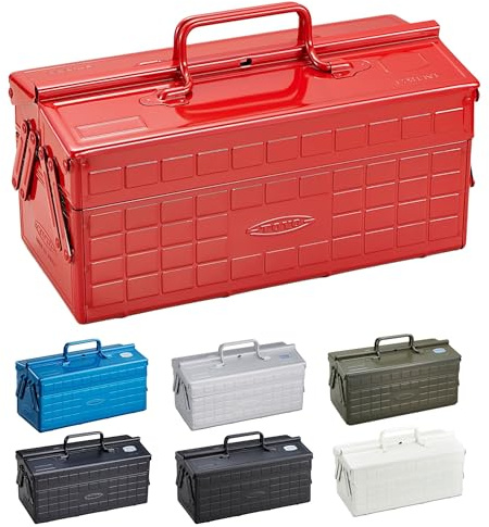 Toyo ST-350R Werkzeugkoffer aus Stahl, 2-stöckig, Rot