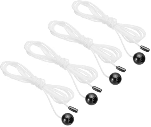 PATIKIL 4pz Catena Tiro a Soffitto 1.5M 4.9ft Prolunga Catena Tiro Nero