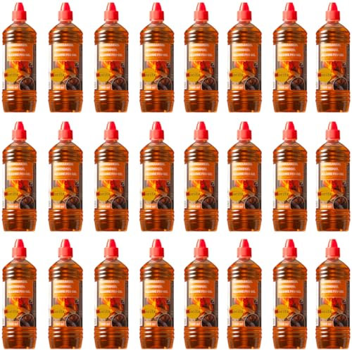 Moritz 24 x 1000 ml Grill Anzünder Gel für alle Arten von Kohle - Kamine - Brennpaste in 1Liter Flasche Tischgrill flüssiges Anzündgel Feuergel für Grill und Kamin geruchlose Brennpaste