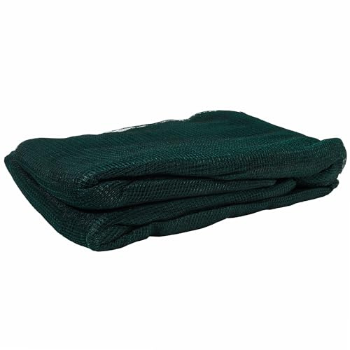 WERKA PRO, Filet de récolte robuste et pratique pour olives, fruits et noix - Conception double trame avec œillets en aluminium pour une installation facile - 6 x 6 m, vert et noir.