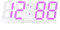 FEDBNET 3D LED Digital Alarm Clock,Wall Clock, Digital Clock, Snooze Bedroom Desk Alarm Clocks with 3 Adjustable Brightness Levels Dimmable Nightlight Snooze Function for Home Kitchen Office