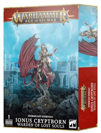 Warhammer Games Workshop Age of Sigmar - Stormcast Eternals - Ionus Cryptborn Warden of Lost Souls, Black