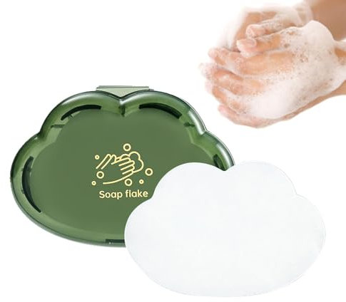 Fogli di carta sapone – Carta per il lavaggio delle mani, carta sapone da viaggio | sapone per le mani 50 pezzi fiocchi di sapone nuvola-fogli di carta per il lavaggio delle mani portatile rispettosa