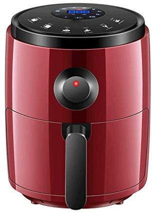 Air Fryer, 3.2L,1200-Watt Electric Hot Air Fryers Oven & Oilless Cooker for Roasting,Air Fryer Household Oil-free Electric Fryer French Fries Machine (Color : Rosso) Commemoration Day Ambitious To