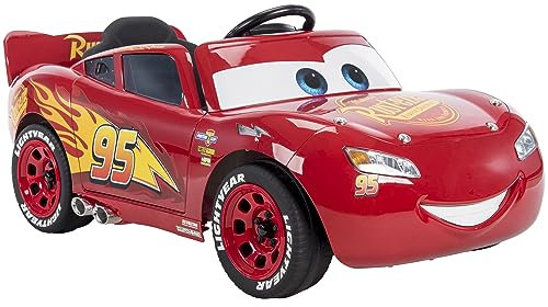 Huffy Disney Cars Lightning McQueen Elektro-Fahrzeug - 6V batteriebetriebener motorisierter Fahrspaß + Geräusche + Lichter Kinderauto