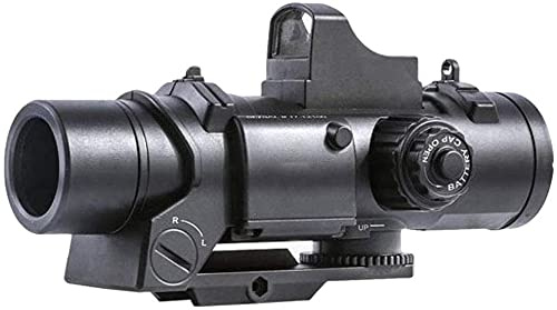 MASUSE Zielfernrohr für Nerf Gun, Aufsatz aus Kunststoff mit Grüner Punkt und 7cm Guide Rail Adapter, Upgrade Zubehör für Nerf Stryfe, Retaliator, Rapidstrike