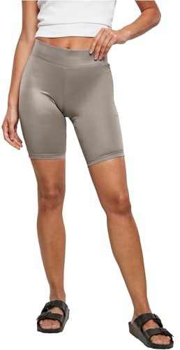 Urban Classics dam Yogashorts Dam Imitation Läder Cykelshorts