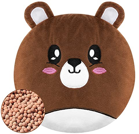 Cuscino riscaldante per microonde, 25 x 25 cm, borsa dell'acqua calda per microonde - Cuscino termico e rinfrescante | Piccolo cuscino termico per donne, bambini e neonati per dolori addominali e