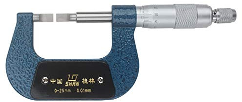 XCC hsj Micrometro micrometro Diametro Esterno da 0-25mm / micrometro micrometro da 0,01mm 0,01mm Micrometro a Spirale micrometro misurazione