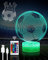 Trongle Football 3D Illusion Night Light with 2 Illusion Acrylic Sheets, 16 Colours & 4 Modes Illusion Lamp Football, Remote & Touch Control, Christmas Birthday Thanksgiving Football Gifts for Boys