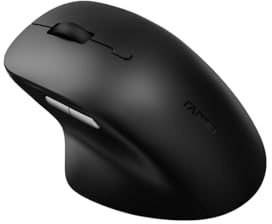 Rapoo Trådlös mus (kompakt, trådlös, Bluetooth, USB A, DPI 3600, 34 knappar, tyst mus, mus, optisk mus) svart