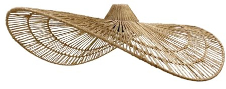 Lampenschirm Marbella, Natur, Jute, Höhe 14 cm, Boho-Stil, für elektrische Fassung E27