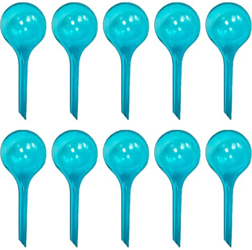 10Pcs Plant Watering Globes, Self Watering System for Plants, Self Watering System for Plants, Watering Globes, Watering Globes for Outdoor Plants, Plant Self Watering for Indoor Outdoor Plants (Blue)