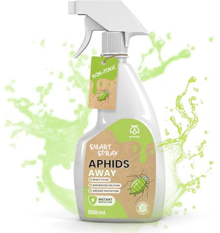 Pestmatic Smart Spray Aphids Away, Indoor & Outdoor Anti-Aphid Spray, Alternative for Aphid Killer, Aphids Repellent & Aphid Poison, Green Non-Toxic Solution Against Aphids, Safe Aphid Stop 500 ml