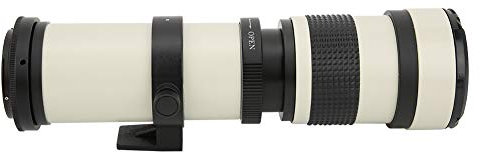 420-800 Mm Super Téléobjectif Zoom Manuel de Focalisation pour la Caméra de Montage EF-S, Optique Manuelle Complète, Utilisation à Large Gamme, Corps en Alliage en Aluminium,