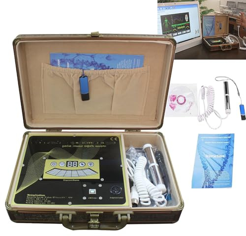 ASnwpaK Quantum Magnetic Health Body Analyser (53 Informes), EscáNer PortáTil De Sub-Salud, con AnáLisis 3D, Multi-Idioma, Pruebas Profesionales De Salud Corporal,C