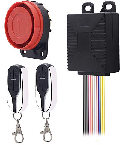 BlueFire Allarme Antifurto per moto, Universale Allarme Moto Antifurto di Sicurezza Antifurto Sistema Avvisatore con 2 Telecomandi per Moto, Bicicletta