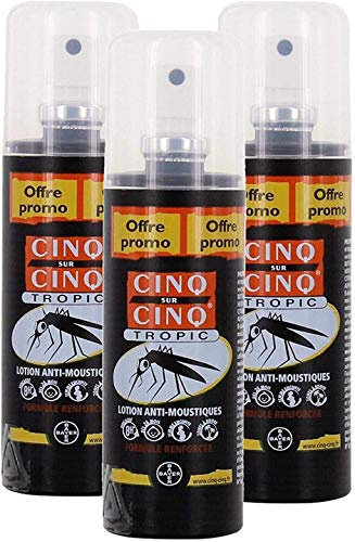 Cinq sur Cinq - Protection Contre Les Moustiques (3) Spray Tropic 100 ML - Lot de 3 x 100ml