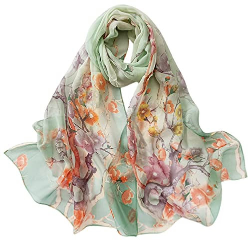 FAIRYGATE Damen Schal Georgette Stola Halstuch Tuch aus Chiffon für Frühling Sommer Ganzjährig 50017