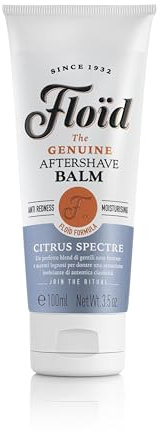 Floïd Aftershave Balm Citrus Spectre (100 ml), Balsamo dopobarba uomo lenitivo e idratante, Balsamo dopobarba con allantoina, glicerina e succo di aloe, After shave uomo ideale dopo la rasatura