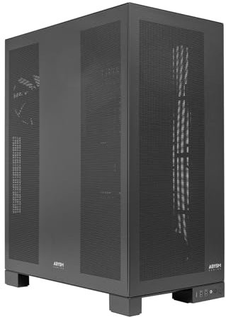 ABYSM Gaming Caja E-ATX AI Pro 100 Workstation con Altura para Disipador de 180 mm y Tarjetas Gráficas de hasta 420 mm